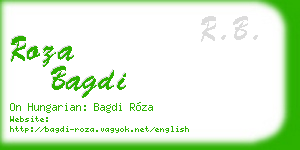 roza bagdi business card